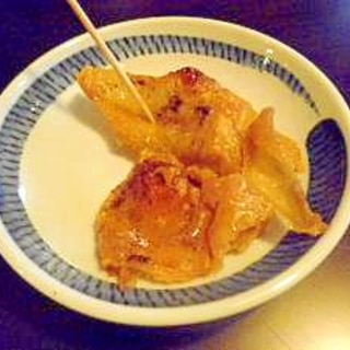 オーブントースターで焼くだけ♪　鶏皮のおつまみ☆